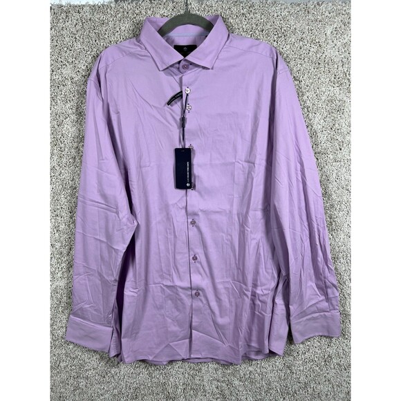 Luchiano Visconti Other - Luchiano Visconti Shirt Mens 2XL  LILAC  Long Sleeve Button Up *NWT*